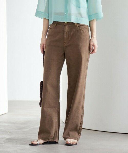 BEAUTY&YOUTH UNITED ARROWS / ビューティー&ユース ユナイテッドアローズ デニムパンツ | 【別注】＜upper hights＞THE NIECE MID RISE ライトオンス デニムパンツ/ミディアムブラウン | 詳細1