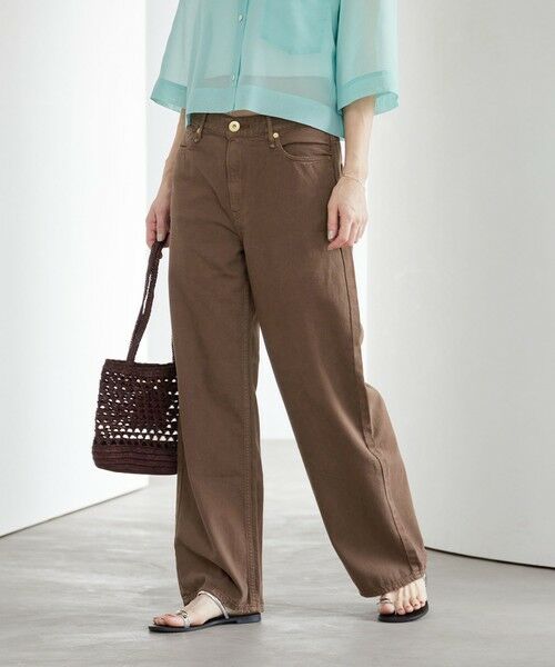 BEAUTY&YOUTH UNITED ARROWS / ビューティー&ユース ユナイテッドアローズ デニムパンツ | 【別注】＜upper hights＞THE NIECE MID RISE ライトオンス デニムパンツ/ミディアムブラウン | 詳細2