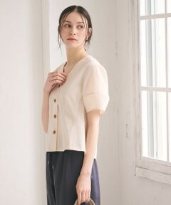 BEAUTY&YOUTH UNITED ARROWS / ビューティー&ユース ユナイテッドアローズ シャツ・ブラウス | カーブスリーブ Vネック ブラウス UVカット 防シワ ウォッシャブル