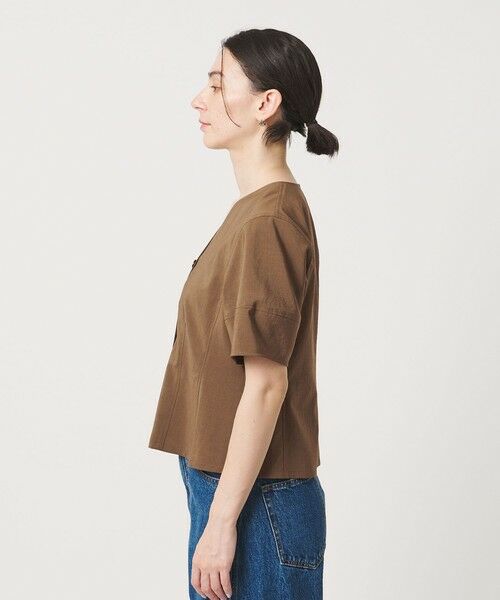 BEAUTY&YOUTH UNITED ARROWS / ビューティー&ユース ユナイテッドアローズ シャツ・ブラウス | カーブスリーブ Vネック ブラウス UVカット 防シワ ウォッシャブル | 詳細17