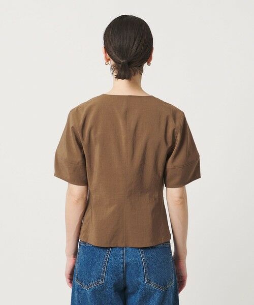 BEAUTY&YOUTH UNITED ARROWS / ビューティー&ユース ユナイテッドアローズ シャツ・ブラウス | カーブスリーブ Vネック ブラウス UVカット 防シワ ウォッシャブル | 詳細18