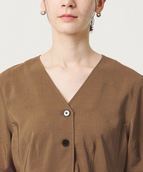 BEAUTY&YOUTH UNITED ARROWS / ビューティー&ユース ユナイテッドアローズ シャツ・ブラウス | カーブスリーブ Vネック ブラウス UVカット 防シワ ウォッシャブル | 詳細19