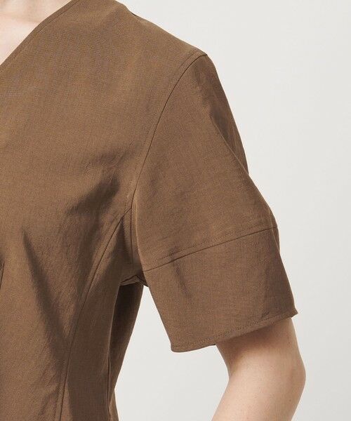 BEAUTY&YOUTH UNITED ARROWS / ビューティー&ユース ユナイテッドアローズ シャツ・ブラウス | カーブスリーブ Vネック ブラウス UVカット 防シワ ウォッシャブル | 詳細20