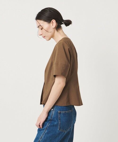 BEAUTY&YOUTH UNITED ARROWS / ビューティー&ユース ユナイテッドアローズ シャツ・ブラウス | カーブスリーブ Vネック ブラウス UVカット 防シワ ウォッシャブル | 詳細14