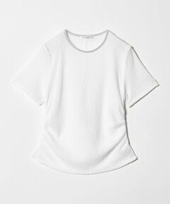 BEAUTY&YOUTH UNITED ARROWS / ビューティー&ユース ユナイテッドアローズ カットソー | ベロア パイピング ギャザー カットソー
