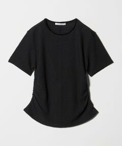BEAUTY&YOUTH UNITED ARROWS / ビューティー&ユース ユナイテッドアローズ カットソー | ベロア パイピング ギャザー カットソー