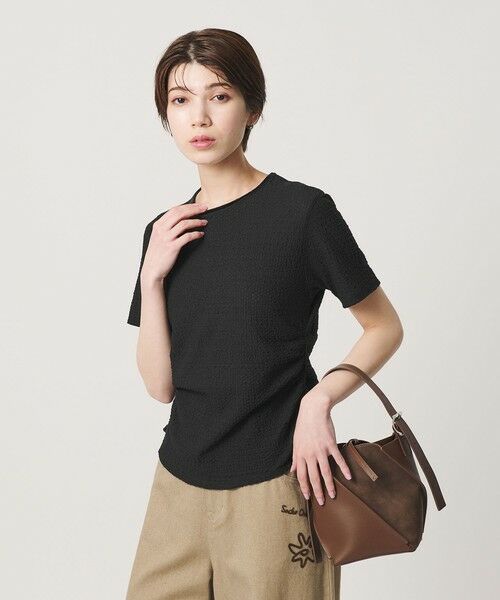 BEAUTY&YOUTH UNITED ARROWS / ビューティー&ユース ユナイテッドアローズ カットソー | ベロア パイピング ギャザー カットソー | 詳細7