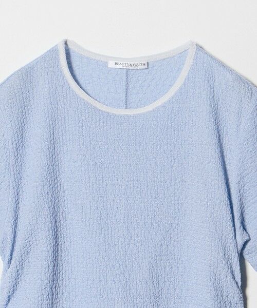 BEAUTY&YOUTH UNITED ARROWS / ビューティー&ユース ユナイテッドアローズ カットソー | ベロア パイピング ギャザー カットソー | 詳細21