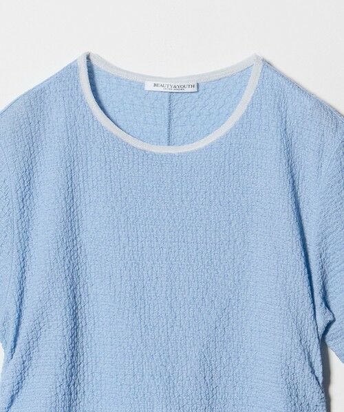 BEAUTY&YOUTH UNITED ARROWS / ビューティー&ユース ユナイテッドアローズ カットソー | ベロア パイピング ギャザー カットソー | 詳細6