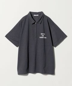 BEAUTY&YOUTH UNITED ARROWS / ビューティー&ユース ユナイテッドアローズ ポロシャツ | コットンポリエステル ジップ ビッグ ポロシャツ