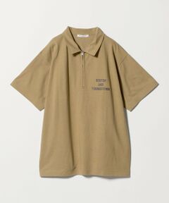 BEAUTY&YOUTH UNITED ARROWS / ビューティー&ユース ユナイテッドアローズ ポロシャツ | コットンポリエステル ジップ ビッグ ポロシャツ
