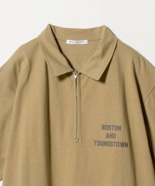 BEAUTY&YOUTH UNITED ARROWS / ビューティー&ユース ユナイテッドアローズ ポロシャツ | コットンポリエステル ジップ ビッグ ポロシャツ | 詳細8