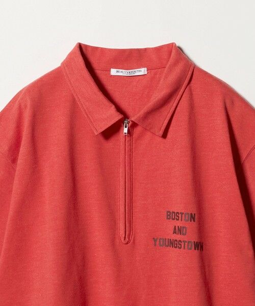 BEAUTY&YOUTH UNITED ARROWS / ビューティー&ユース ユナイテッドアローズ ポロシャツ | コットンポリエステル ジップ ビッグ ポロシャツ | 詳細11