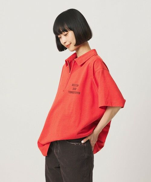 BEAUTY&YOUTH UNITED ARROWS / ビューティー&ユース ユナイテッドアローズ ポロシャツ | コットンポリエステル ジップ ビッグ ポロシャツ | 詳細21