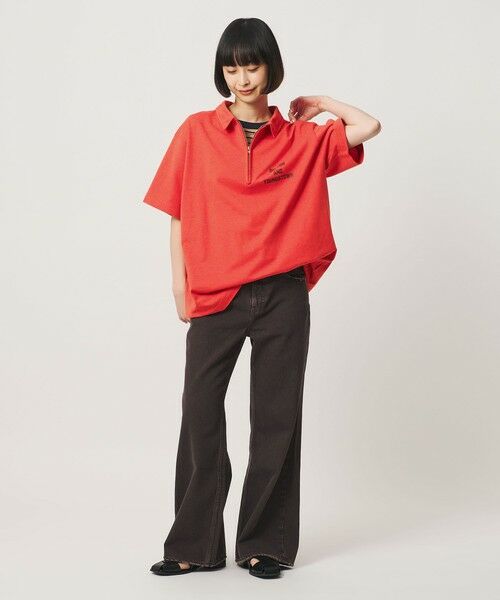 BEAUTY&YOUTH UNITED ARROWS / ビューティー&ユース ユナイテッドアローズ ポロシャツ | コットンポリエステル ジップ ビッグ ポロシャツ | 詳細22