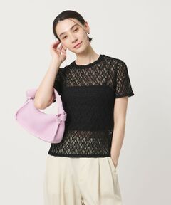 BEAUTY&YOUTH UNITED ARROWS / ビューティー&ユース ユナイテッドアローズ カットソー | フラワーレース ショートスリーブ プルオーバー