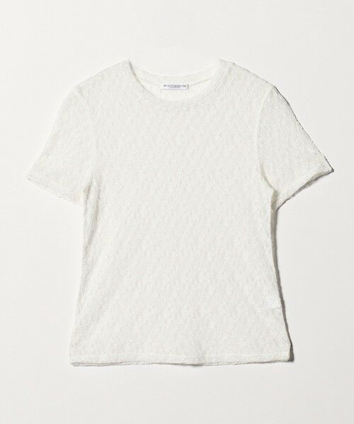 BEAUTY&YOUTH UNITED ARROWS / ビューティー&ユース ユナイテッドアローズ カットソー | フラワーレース ショートスリーブ プルオーバー | 詳細5