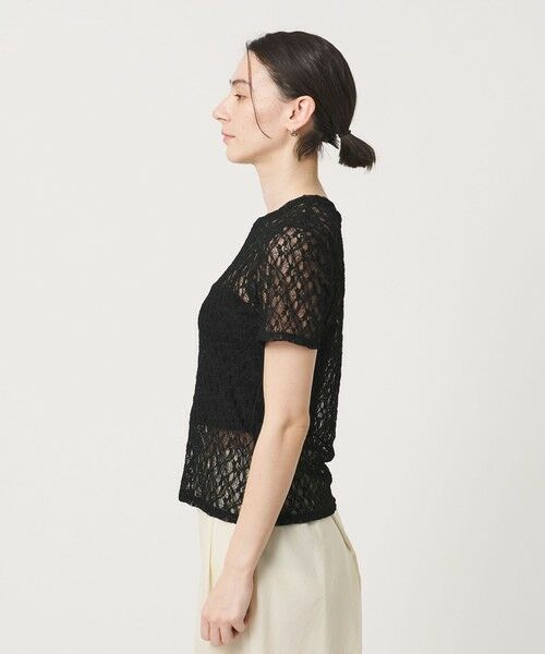 BEAUTY&YOUTH UNITED ARROWS / ビューティー&ユース ユナイテッドアローズ カットソー | フラワーレース ショートスリーブ プルオーバー | 詳細12