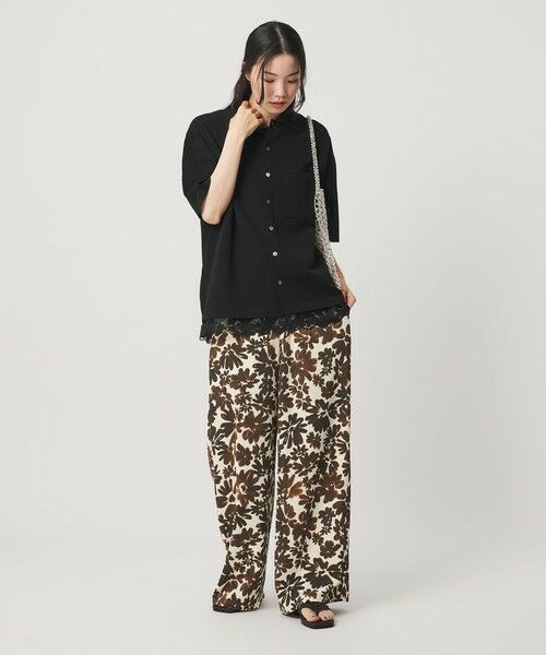 BEAUTY&YOUTH UNITED ARROWS / ビューティー&ユース ユナイテッドアローズ Tシャツ | レースドッキング ショートスリーブ Tシャツ | 詳細14