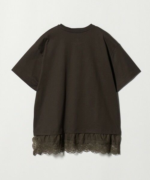 BEAUTY&YOUTH UNITED ARROWS / ビューティー&ユース ユナイテッドアローズ Tシャツ | レースドッキング ショートスリーブ Tシャツ | 詳細5