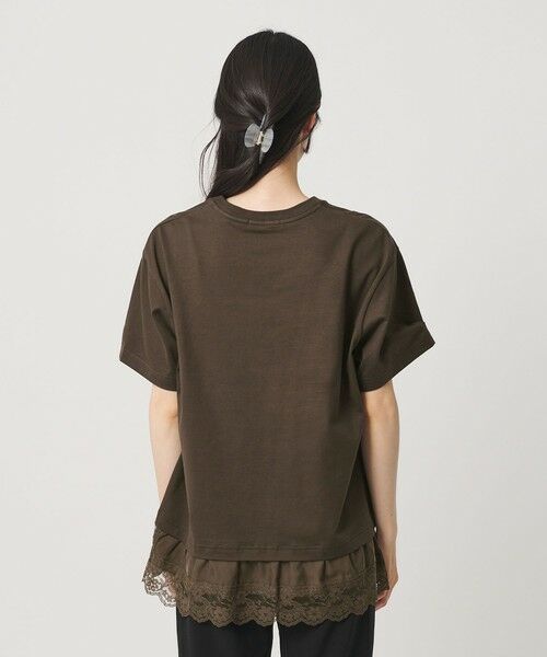 BEAUTY&YOUTH UNITED ARROWS / ビューティー&ユース ユナイテッドアローズ Tシャツ | レースドッキング ショートスリーブ Tシャツ | 詳細22