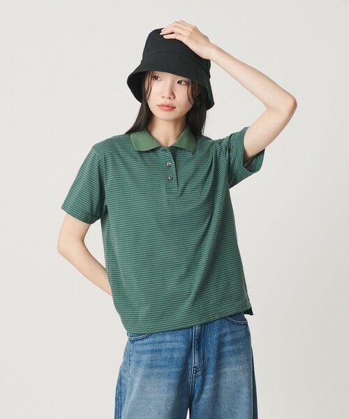 BEAUTY&YOUTH UNITED ARROWS / ビューティー&ユース ユナイテッドアローズ ポロシャツ | コットンポリエステル ボーダー ポロシャツ | 詳細12