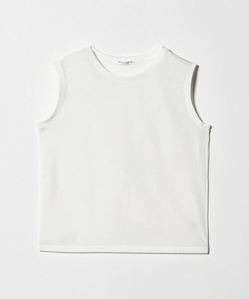 BEAUTY&YOUTH UNITED ARROWS / ビューティー&ユース ユナイテッドアローズ カットソー | クリアハイゲージ ノースリーブ カットソー 接触冷感（WHITE）
