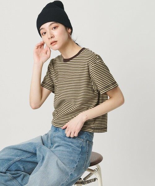 BEAUTY&YOUTH UNITED ARROWS / ビューティー&ユース ユナイテッドアローズ カットソー | コットン パイルボーダー ショートスリーブ Tシャツ | 詳細1
