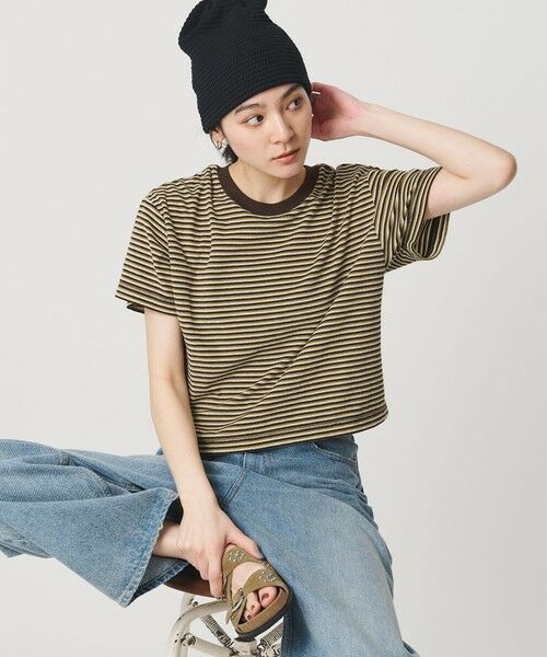 BEAUTY&YOUTH UNITED ARROWS / ビューティー&ユース ユナイテッドアローズ カットソー | コットン パイルボーダー ショートスリーブ Tシャツ | 詳細2