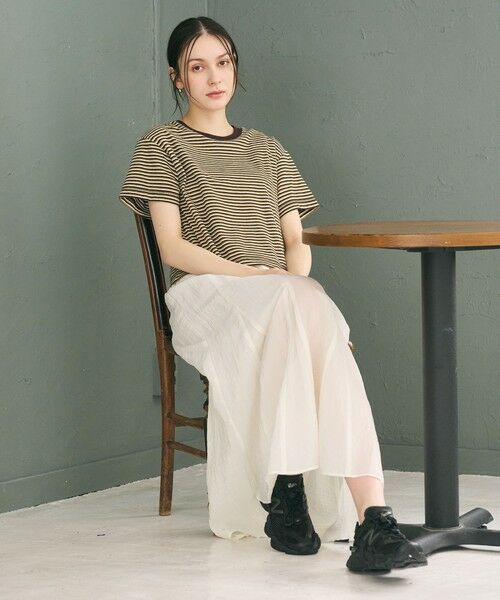 BEAUTY&YOUTH UNITED ARROWS / ビューティー&ユース ユナイテッドアローズ カットソー | コットン パイルボーダー ショートスリーブ Tシャツ | 詳細6
