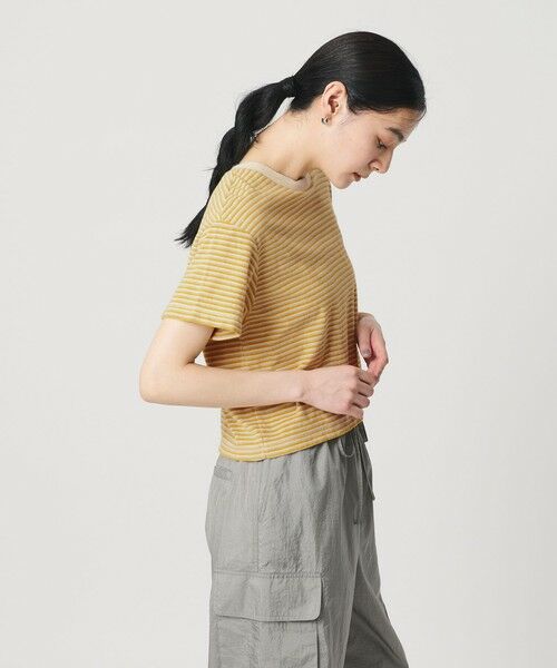 BEAUTY&YOUTH UNITED ARROWS / ビューティー&ユース ユナイテッドアローズ カットソー | コットン パイルボーダー ショートスリーブ Tシャツ | 詳細15