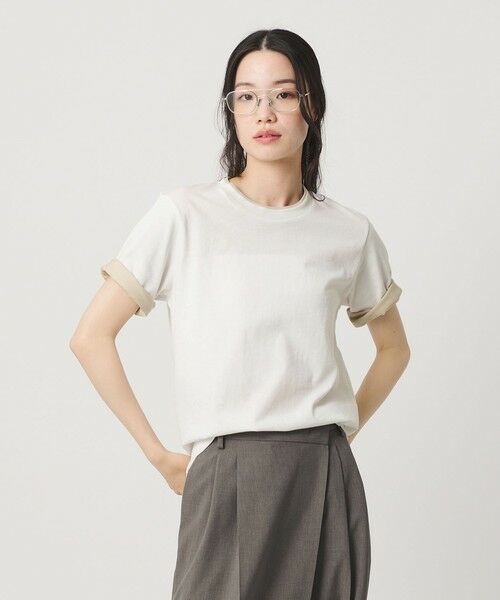 BEAUTY&YOUTH UNITED ARROWS / ビューティー&ユース ユナイテッドアローズ Tシャツ | コットン レイヤード クルーネックTシャツ | 詳細1