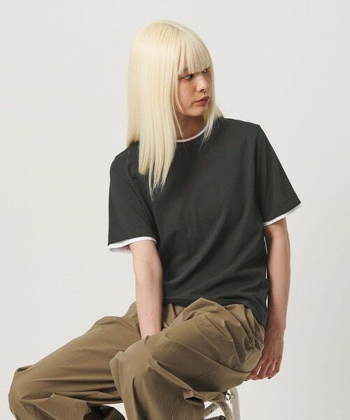 BEAUTY&YOUTH UNITED ARROWS / ビューティー&ユース ユナイテッドアローズ Tシャツ | コットン レイヤード クルーネックTシャツ | 詳細10