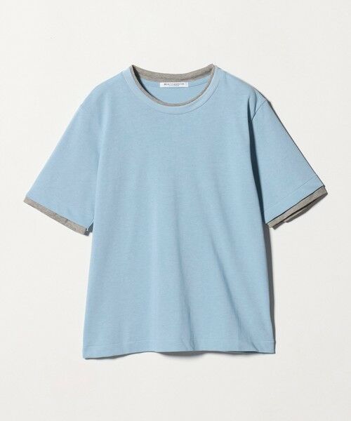 BEAUTY&YOUTH UNITED ARROWS / ビューティー&ユース ユナイテッドアローズ Tシャツ | コットン レイヤード クルーネックTシャツ（LT.BLUE）