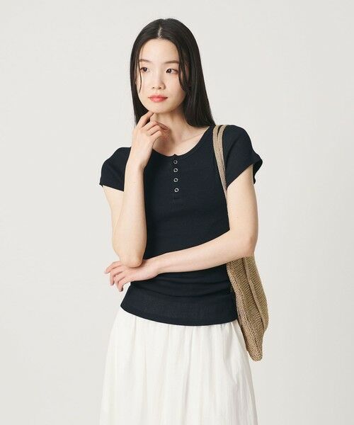 BEAUTY&YOUTH UNITED ARROWS / ビューティー&ユース ユナイテッドアローズ カットソー | 【別注】＜PALM＞ヘンリーネック トップス | 詳細1