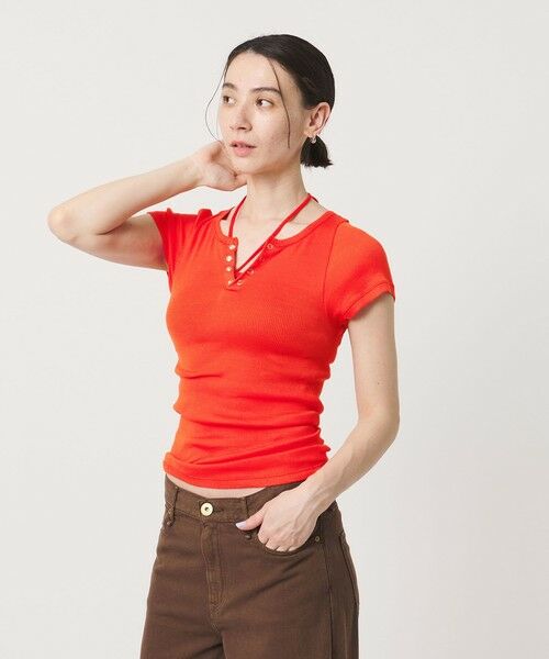 BEAUTY&YOUTH UNITED ARROWS / ビューティー&ユース ユナイテッドアローズ カットソー | 【別注】＜PALM＞ヘンリーネック トップス | 詳細8