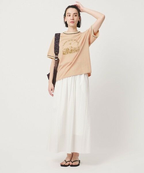BEAUTY&YOUTH UNITED ARROWS / ビューティー&ユース ユナイテッドアローズ カットソー | 【別注】＜RUSSELL ATHLETIC＞リンガー Tシャツ（BEIGE）