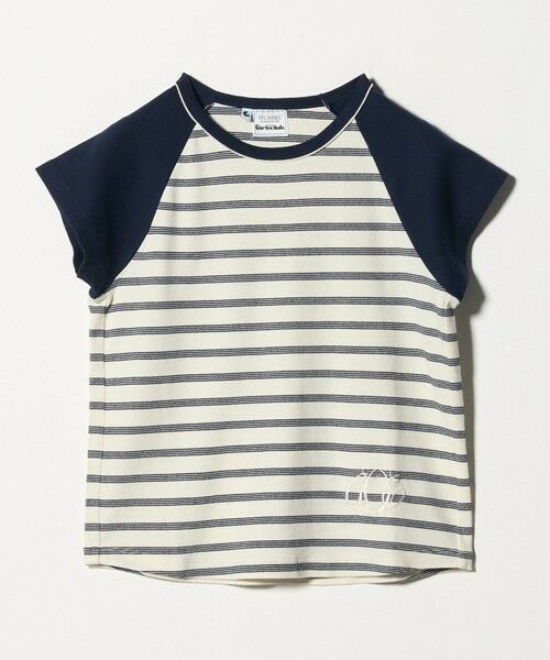 BEAUTY&YOUTH UNITED ARROWS / ビューティー&ユース ユナイテッドアローズ Tシャツ | ＜Girls Department Club＞ボーダー ダブルバインダー Tシャツ（NAVY）