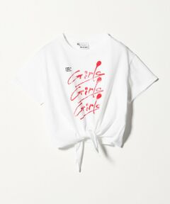 BEAUTY&YOUTH UNITED ARROWS / ビューティー&ユース ユナイテッドアローズ Tシャツ | ＜Girls Department Club＞プリント ノット Tシャツ