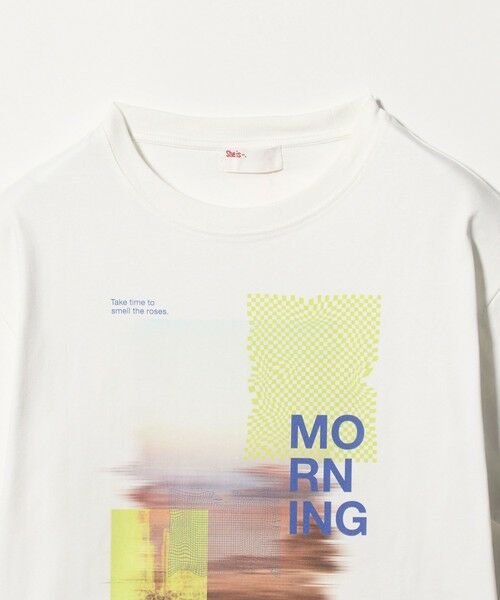 BEAUTY&YOUTH UNITED ARROWS / ビューティー&ユース ユナイテッドアローズ カットソー | 【別注】＜She is-.＞プリント Tシャツ | 詳細1