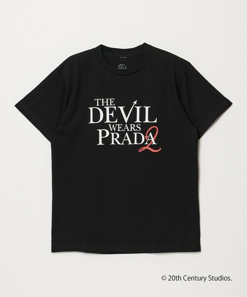 BEAUTY&YOUTH UNITED ARROWS / ビューティー&ユース ユナイテッドアローズ カットソー | 【別注】＜プラダを着た悪魔2＞ プリント Tシャツ（BLACK）
