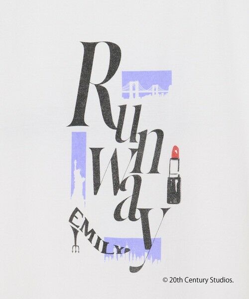 BEAUTY&YOUTH UNITED ARROWS / ビューティー&ユース ユナイテッドアローズ カットソー | 【別注】＜プラダを着た悪魔2＞ シアー プリント Tシャツ | 詳細8