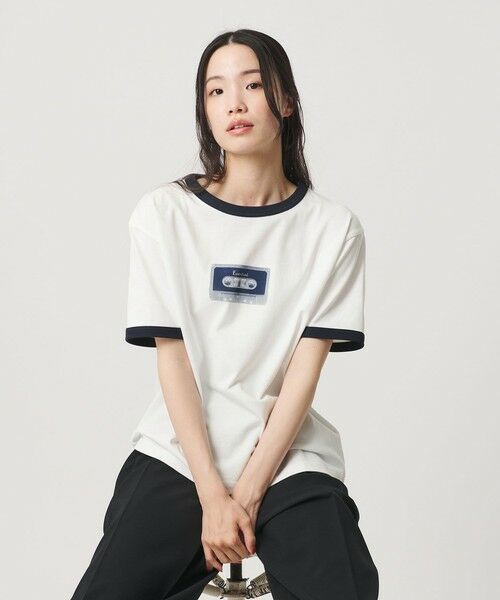 BEAUTY&YOUTH UNITED ARROWS / ビューティー&ユース ユナイテッドアローズ カットソー | 【WEB限定】グラフィック リンガーTシャツ | 詳細1