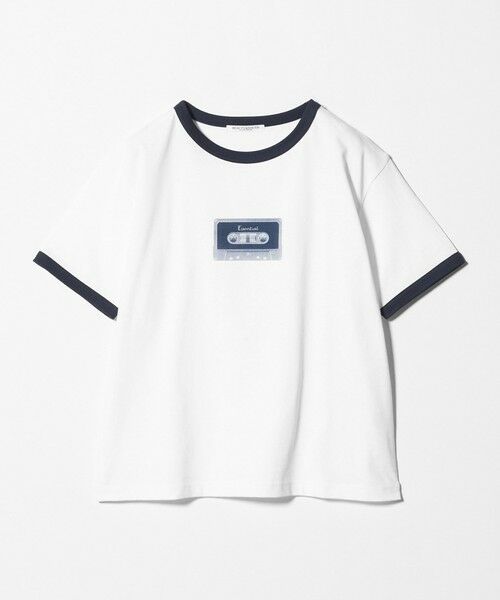 BEAUTY&YOUTH UNITED ARROWS / ビューティー&ユース ユナイテッドアローズ カットソー | 【WEB限定】グラフィック リンガーTシャツ（OFF WHITE）