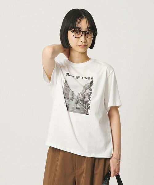 BEAUTY&YOUTH UNITED ARROWS / ビューティー&ユース ユナイテッドアローズ カットソー | 【WEB限定 Wardrobe DAILY MINIMAL】フォトプリントTシャツ | 詳細1