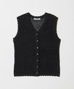 BEAUTY&YOUTH UNITED ARROWS / ビューティー&ユース ユナイテッドアローズ ベスト | スカラップ Vネック メッシュ ニットベスト