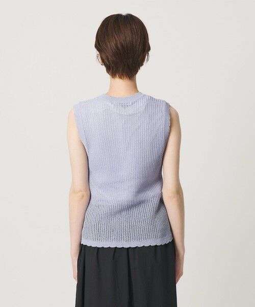 BEAUTY&YOUTH UNITED ARROWS / ビューティー&ユース ユナイテッドアローズ ベスト | スカラップ Vネック メッシュ ニットベスト | 詳細20