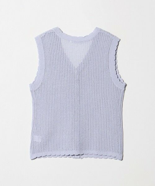 BEAUTY&YOUTH UNITED ARROWS / ビューティー&ユース ユナイテッドアローズ ベスト | スカラップ Vネック メッシュ ニットベスト | 詳細22