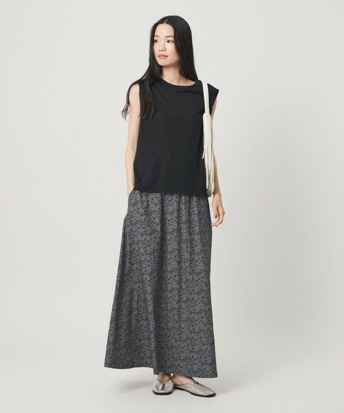 BEAUTY&YOUTH UNITED ARROWS / ビューティー&ユース ユナイテッドアローズ ミニ・ひざ丈スカート | 【別注】＜Charcoal＞フレア スカート 遮熱 UVカット 接触冷感 吸水速乾 | 詳細3