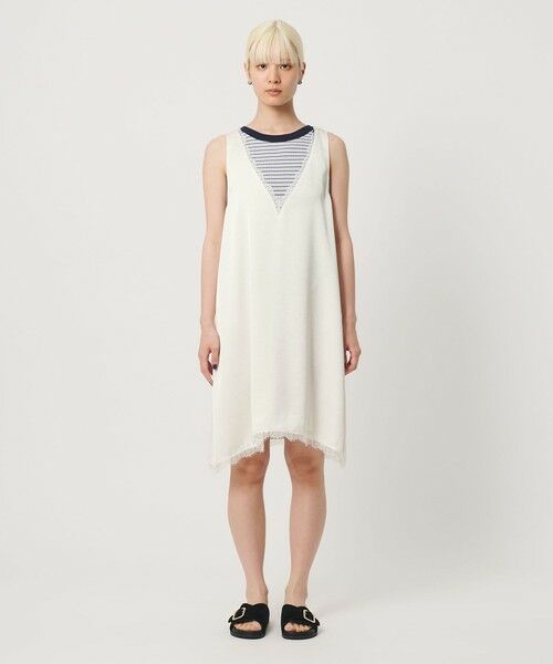 BEAUTY&YOUTH UNITED ARROWS / ビューティー&ユース ユナイテッドアローズ ロング・マキシ丈ワンピース | レース ノースリーブ ミニワンピース ウォッシャブル | 詳細4